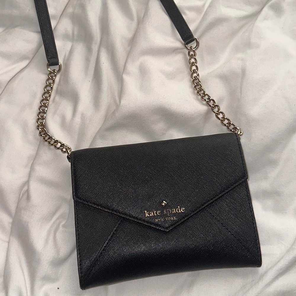 Kate spade envelope black bag